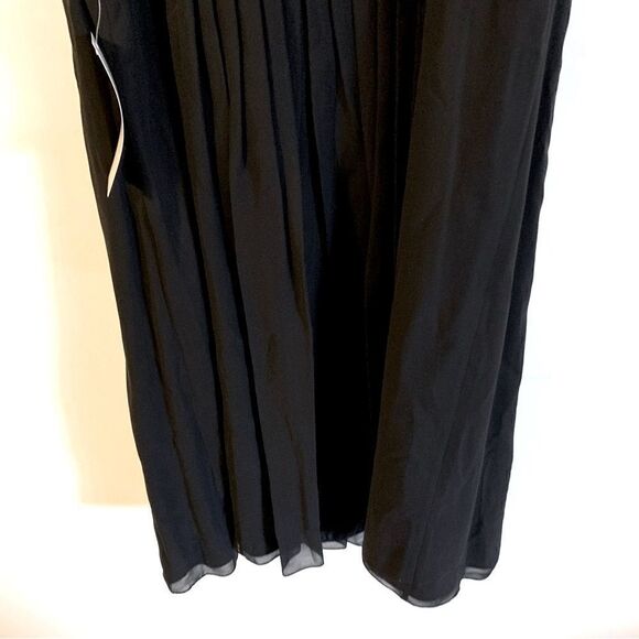 Ann Taylor Loft ‘Celebrations Silk Dress Black Removable Straps Lined Sz 14 NWT - Picture 5 of 12